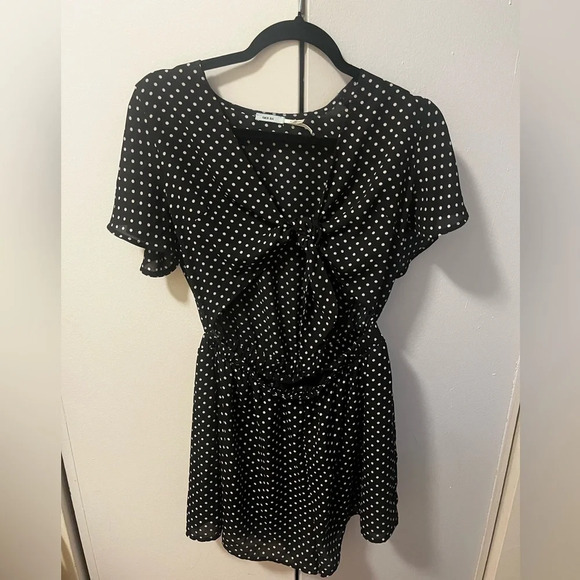 Urban outfitters black polka dot romper - Picture 2 of 8